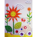 Etiqueta engomada del mosaico de los niños DIY para el girasol